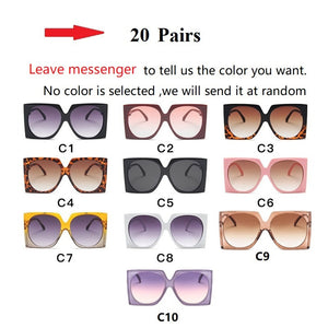 SP Wholesale Oversized Square Elegant Sunglasses Female Shades Eyewear Bulk
