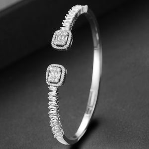 GODKI Trendy Luxury Stackable Bangle Cuff For Women Wedding Full Cubic Zircon Crystal CZ Dubai Bracelet Party Jewelry 2020