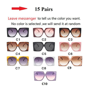 SP Wholesale Oversized Square Elegant Sunglasses Female Shades Eyewear Bulk