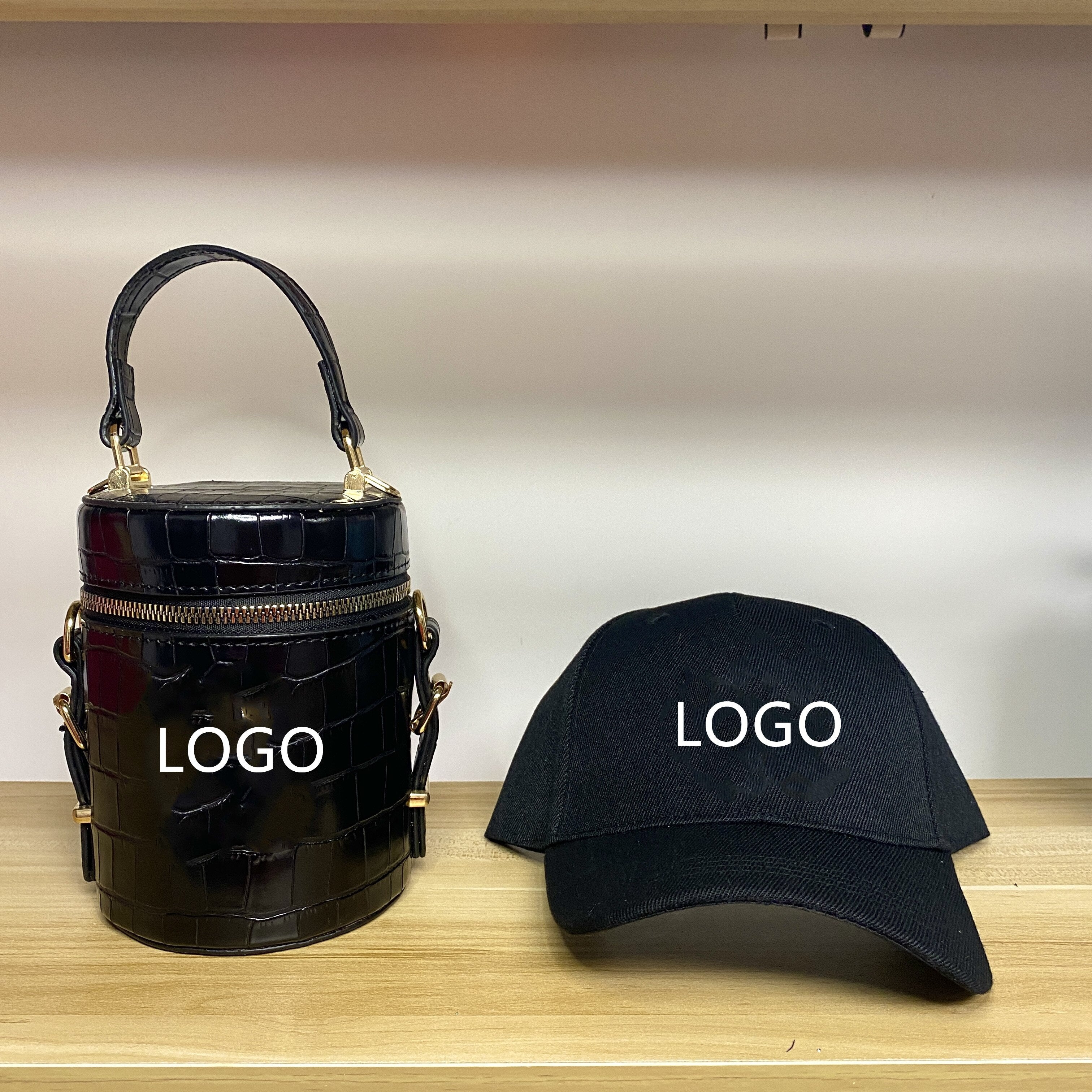 Luxury Designer Brands Handbags Matching NY Purse and Hat Pack Set Women Handbag Purse Hat Set
