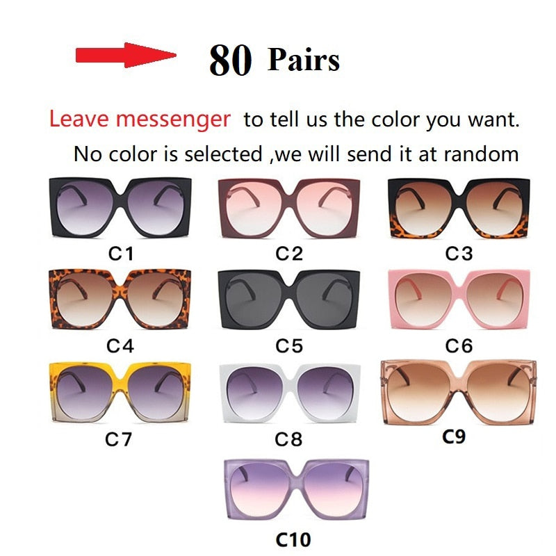 SP Wholesale Oversized Square Elegant Sunglasses Female Shades Eyewear Bulk