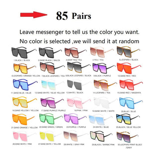 SP Wholesale 40 Colors One Piece Oversized Square Sunglasses Luxury Bulk