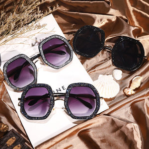 2022 Oversized Sunglasses Women Luxury Diamond Shiny Crystal Sun Glasses Men UV400 Shades Eyewear Hipster Necessary