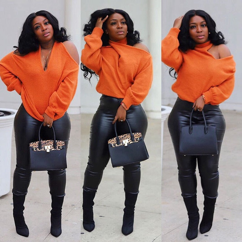 SP Elegant Long Sleeve Cold Shoulder Crop Top