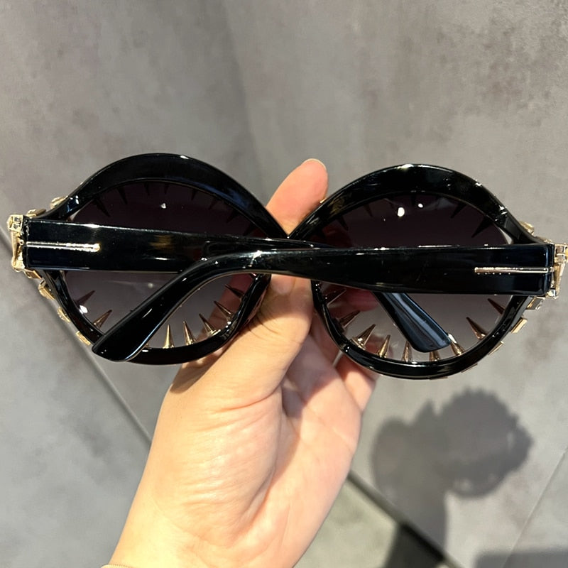 STELLY'S PLACE Oversized Sunglasses Women Luxury Brand Designer Punk Fashion Shades Uv400 Vintage Glasses