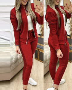 C Stelly'sPlace  Women Two Piece Outfits Casual Sport Suit