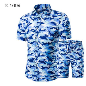 Stellys Place Summer Mens Fashion 2021 Gold Luxury Designer Shirts For Mens Set Fancy Hawaii Beachwear Floral Printed Mens Short Sleeve Club